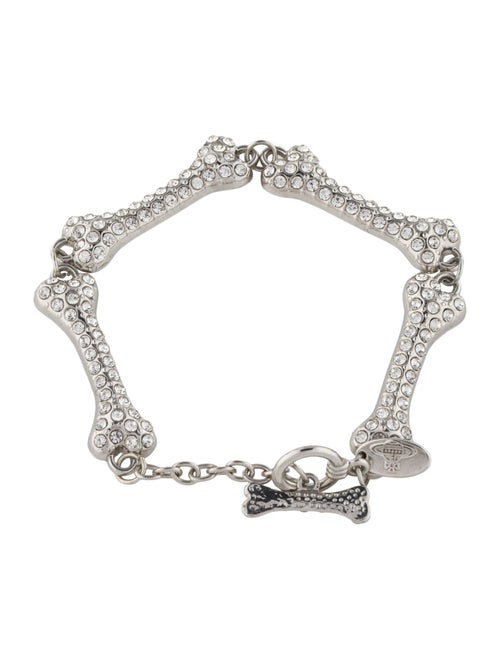Vivienne Westwood Crystal Bone Link Bracelet