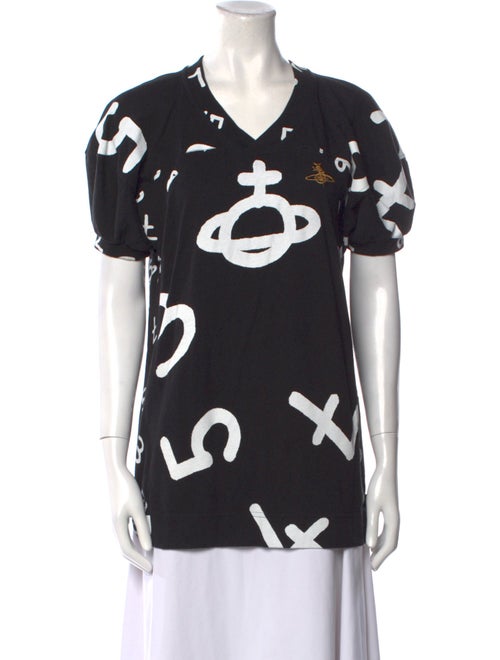 Vivienne Westwood Printed V-Neck T-Shirt