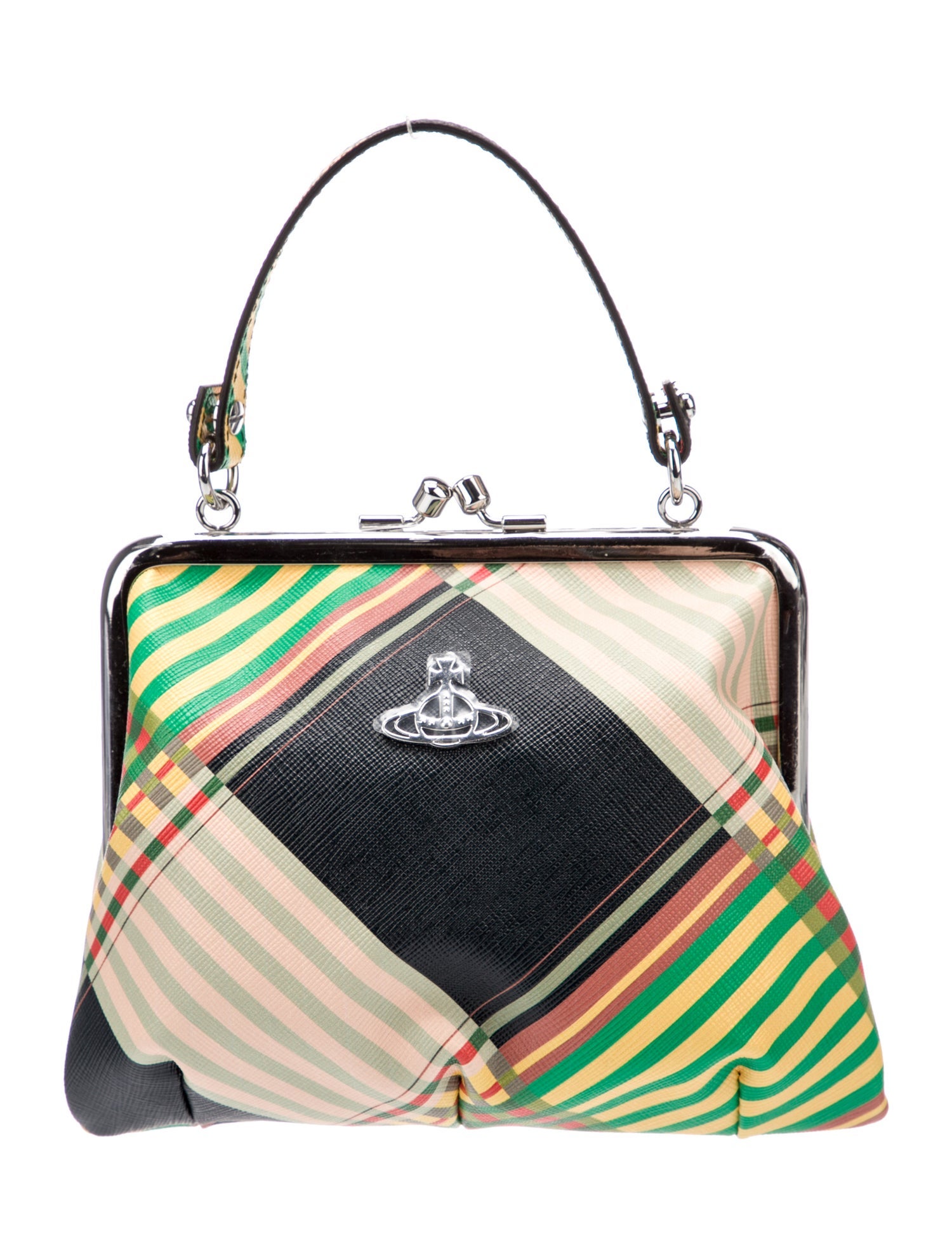 Vivienne Westwood Saffiano Leather Top Handle Bag