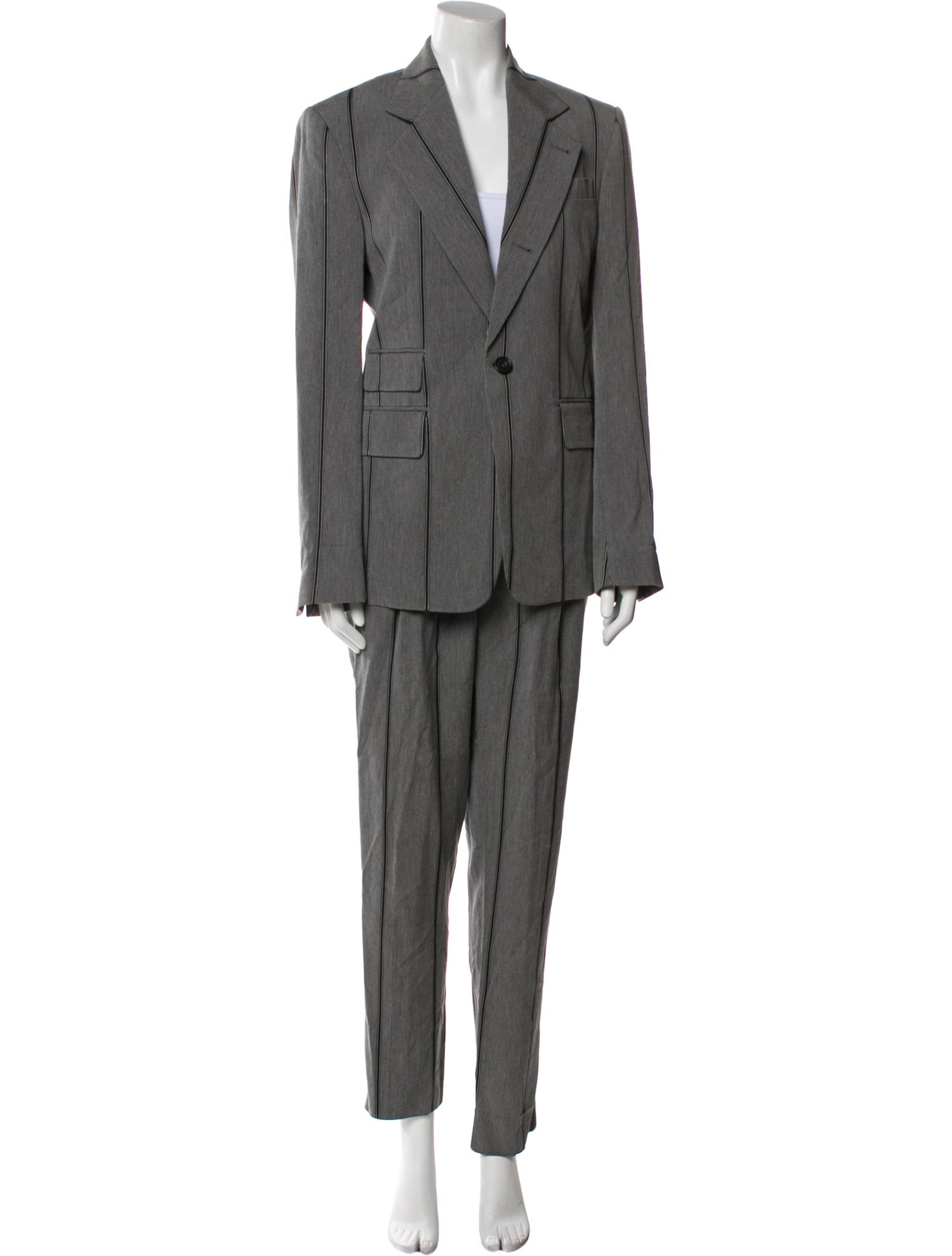Vivienne Westwood Virgin Wool Striped Pant Set