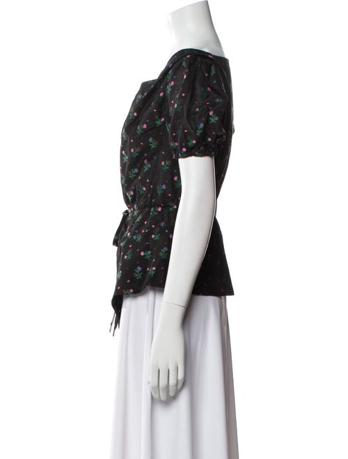 Vivienne Westwood Floral Print Cowl Neck Top