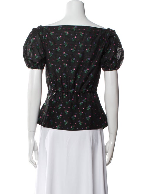 Vivienne Westwood Floral Print Cowl Neck Top