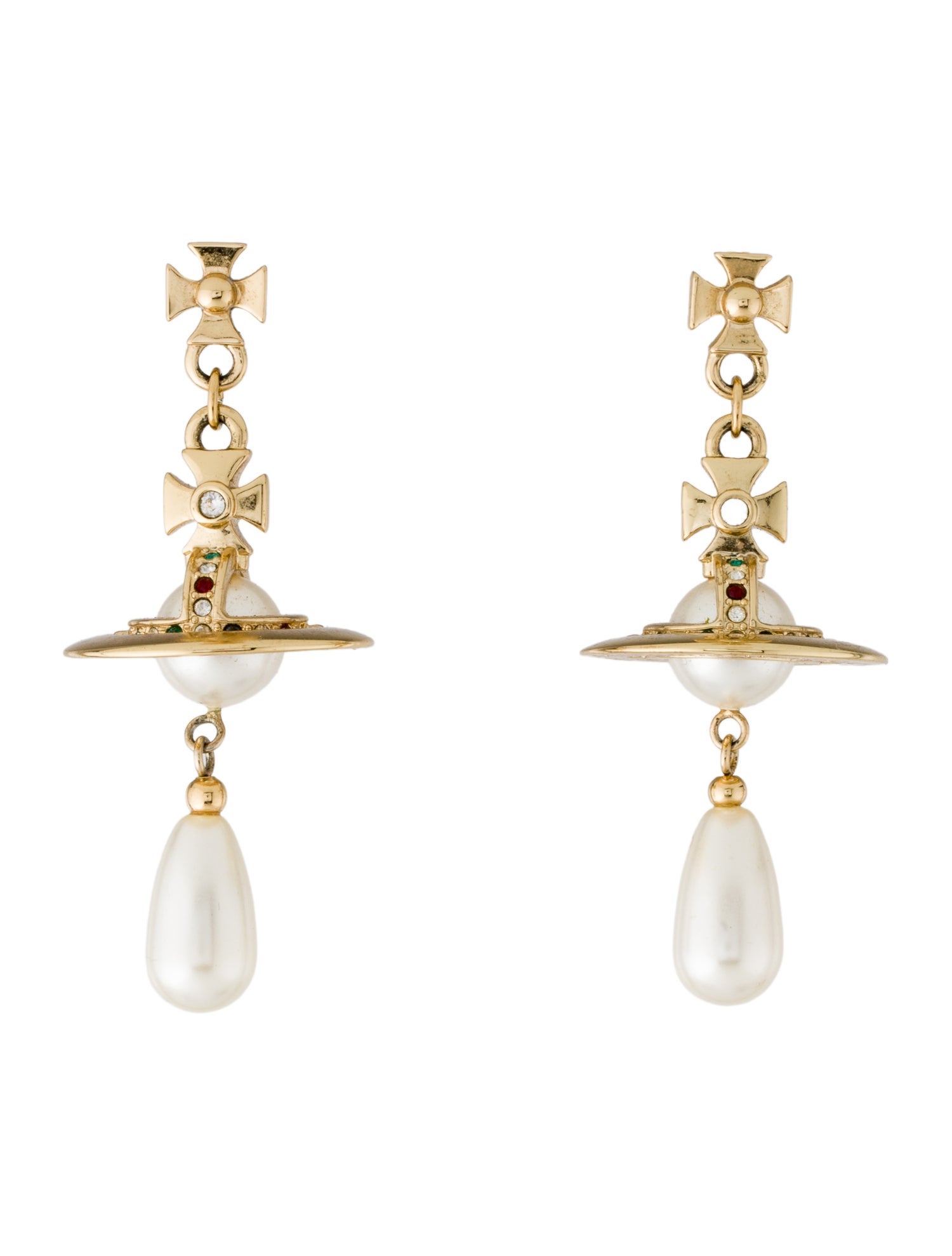 Vivienne Westwood Faux Pearl Drop Earrings