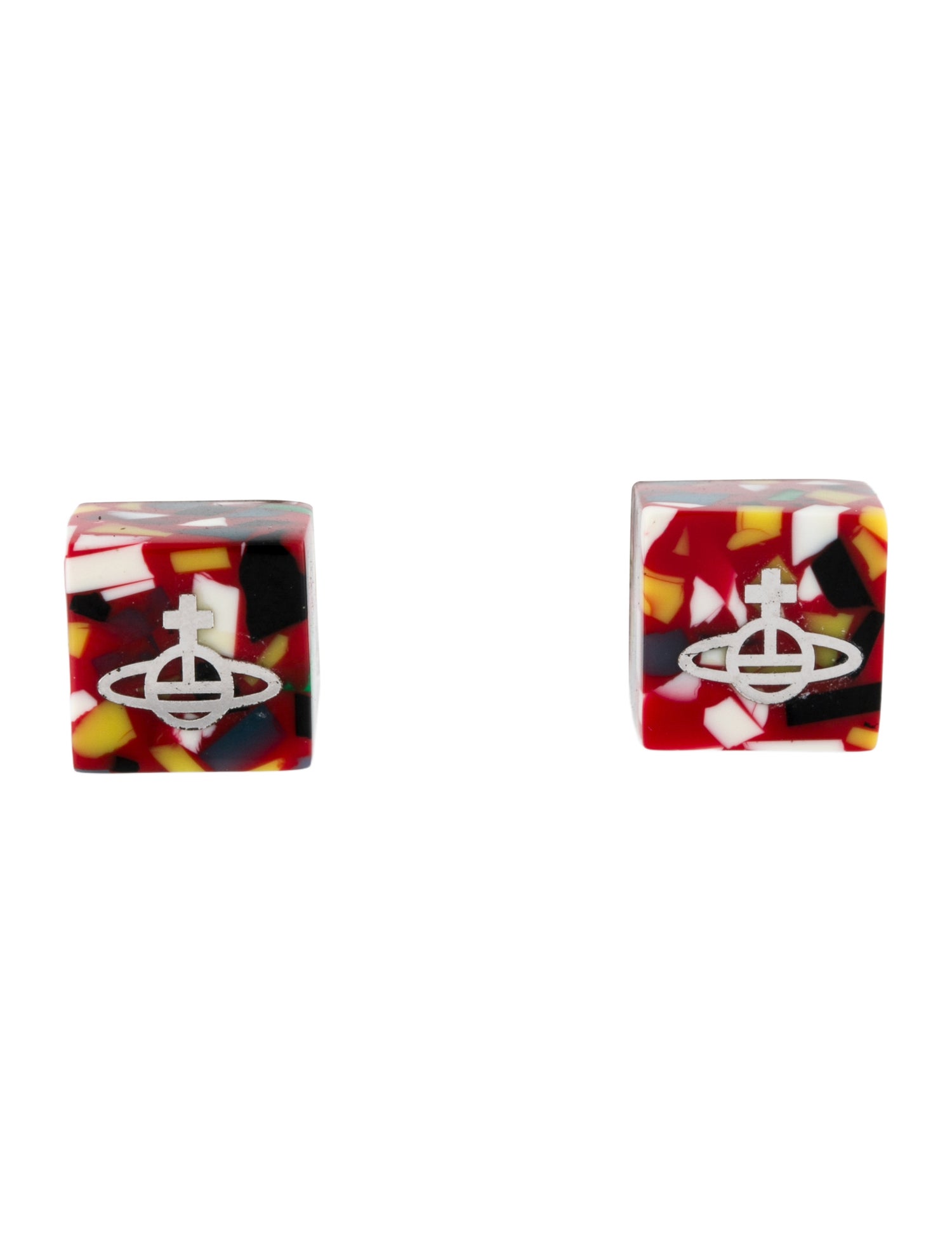 Vivienne Westwood Resin Cube Stud Earrings