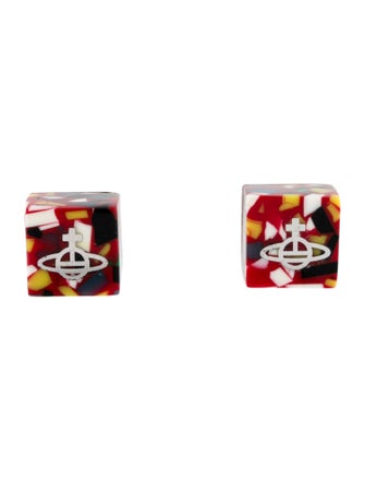 Vivienne Westwood Resin Cube Stud Earrings