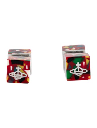 Vivienne Westwood Resin Cube Stud Earrings
