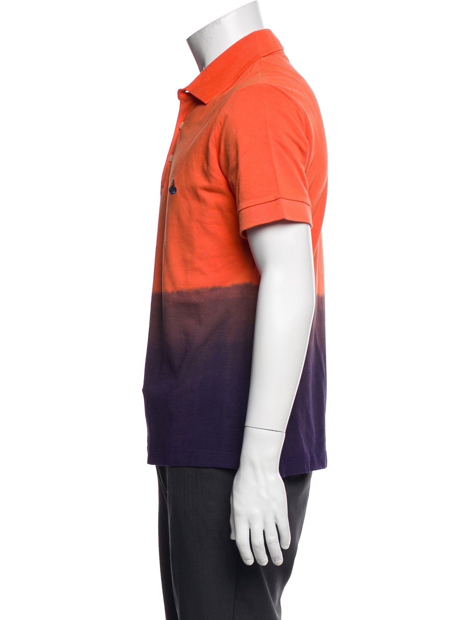 Vivienne Westwood Colorblock Pattern Crew Neck Polo Shirt w/ Tags