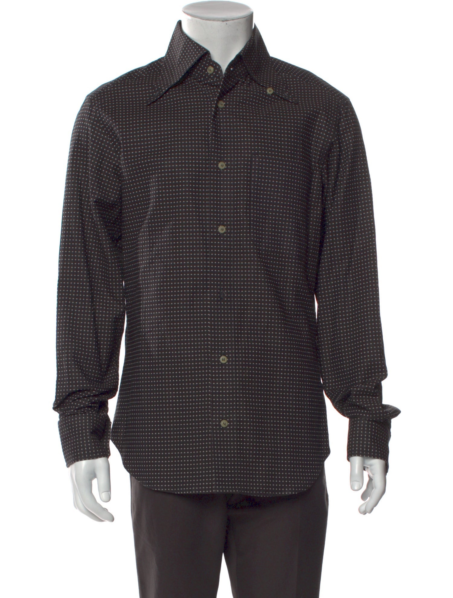Vivienne Westwood Polka Dot Print Long Sleeve Dress Shirt