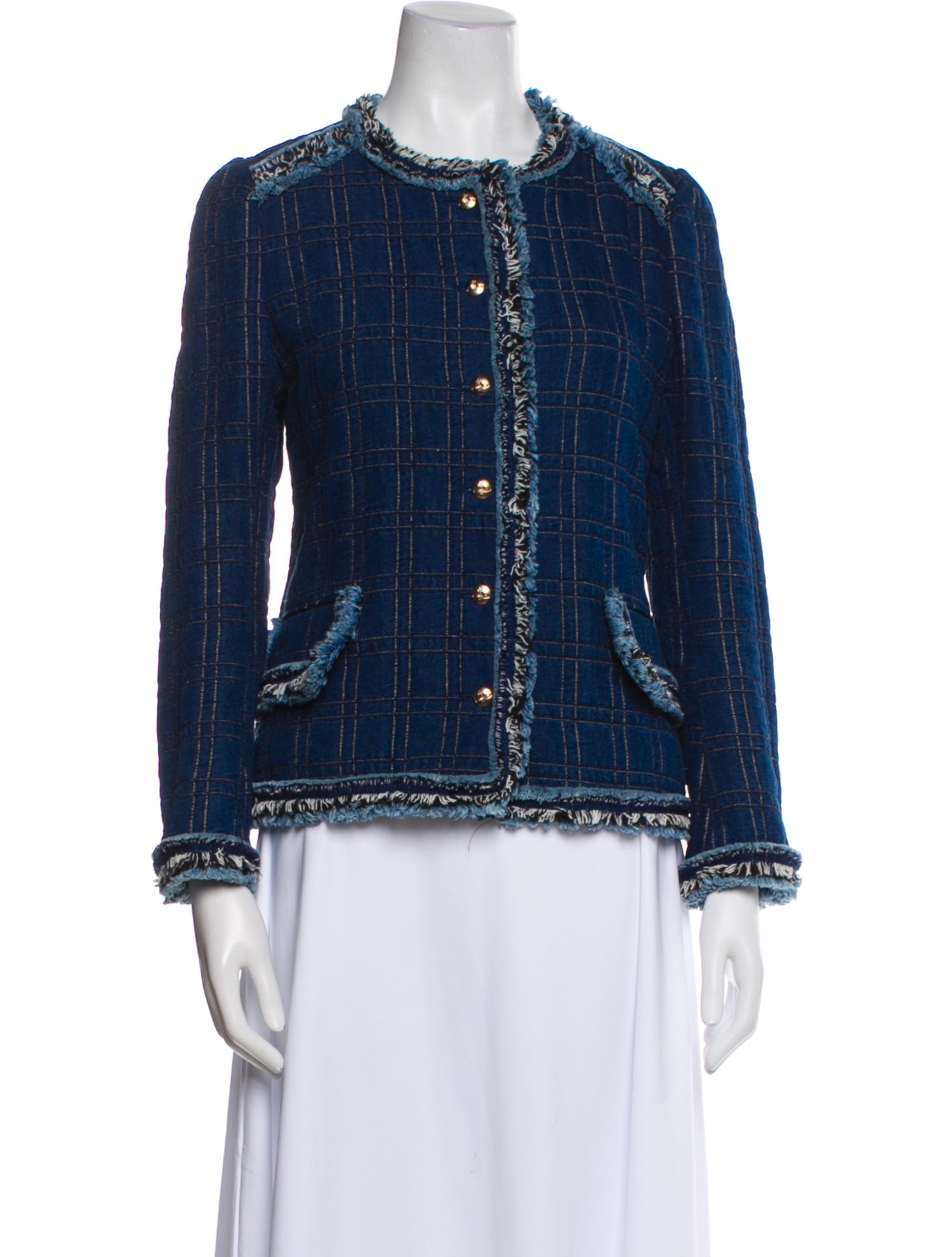 Vivienne Westwood Anglomania Tweed Pattern Denim Jacket