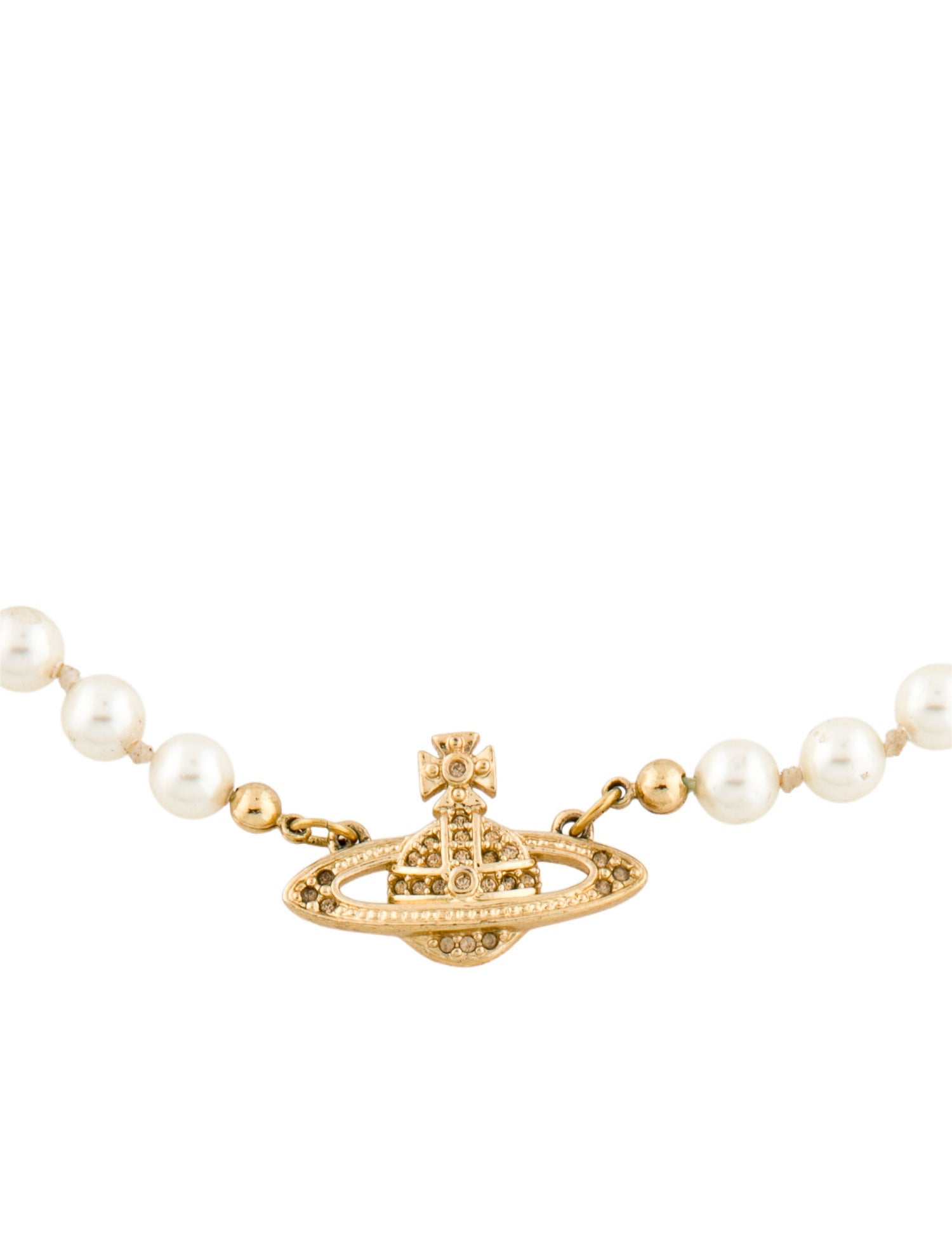 Vivienne Westwood Mini Bas Relief Pearl Choker