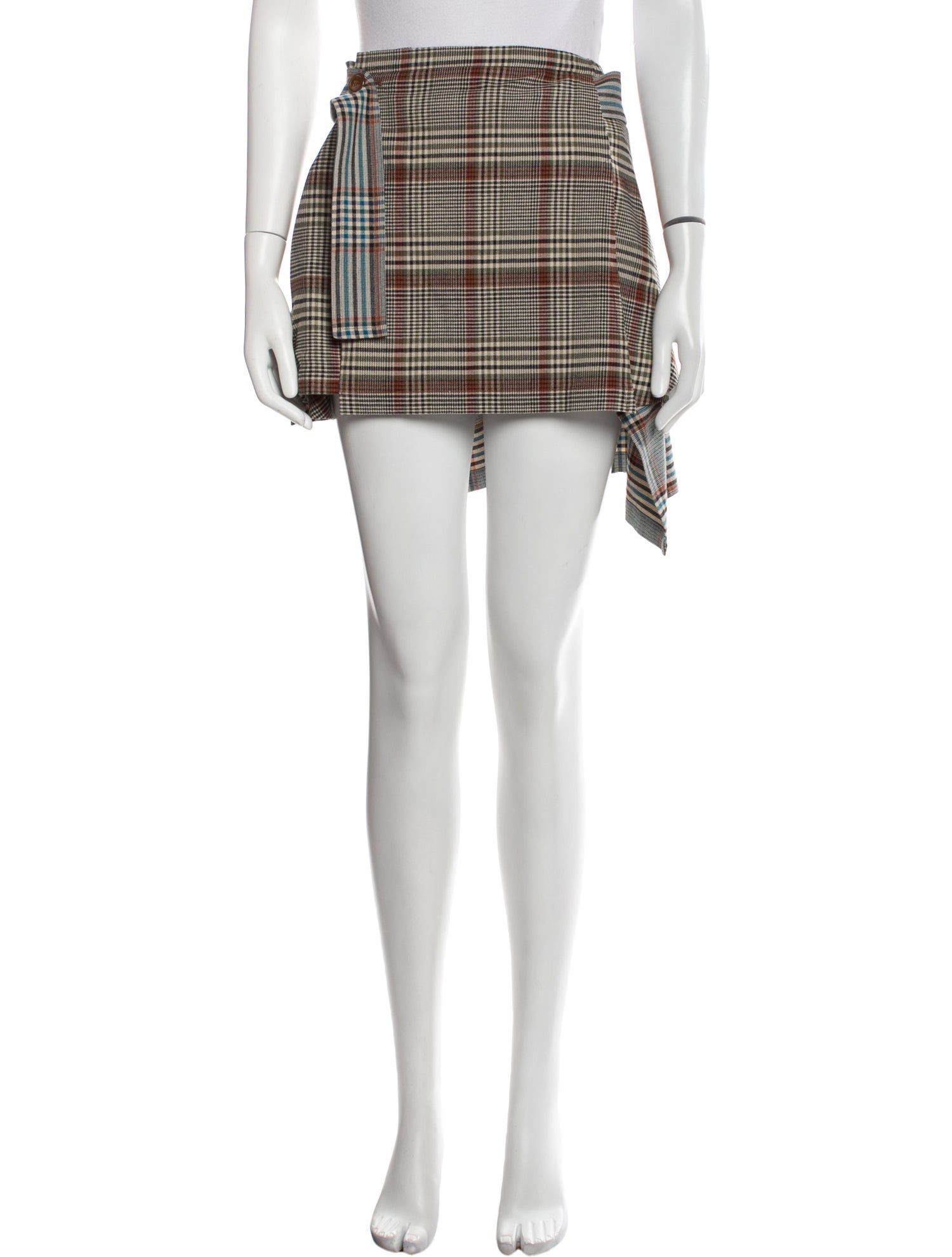 Vivienne Westwood Plaid Print Mini Skirt