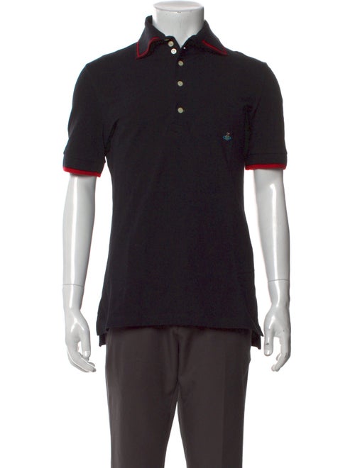 Vivienne Westwood V-Neck Short Sleeve Polo Shirt