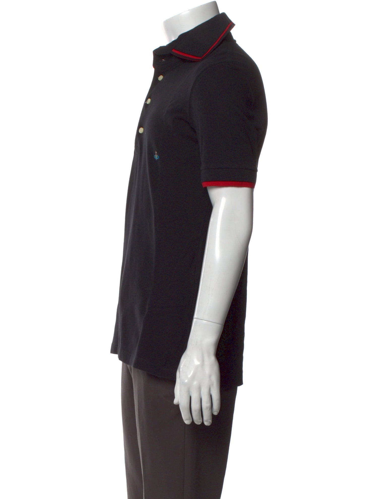 Vivienne Westwood V-Neck Short Sleeve Polo Shirt