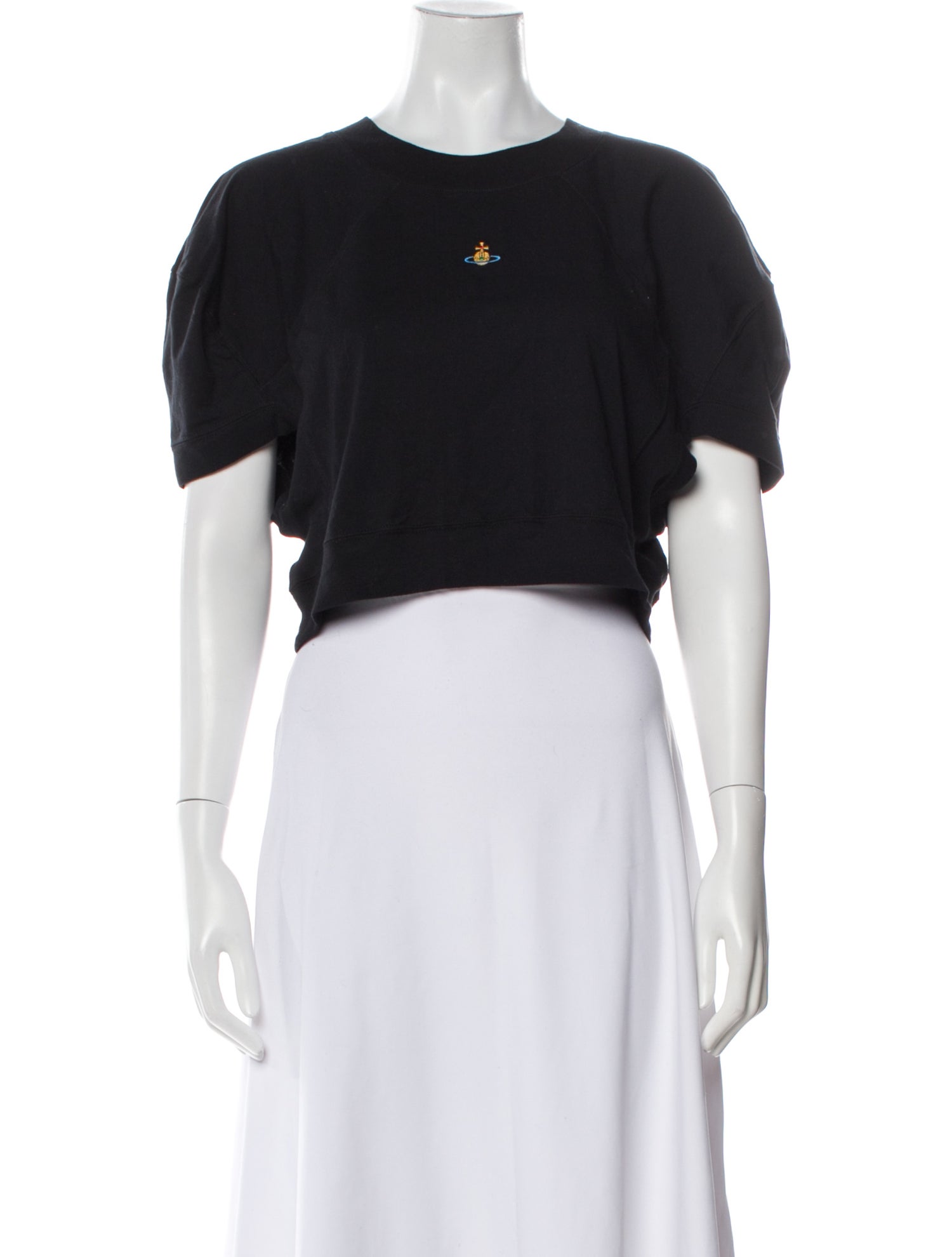 Vivienne Westwood Crew Neck Short Sleeve Crop Top