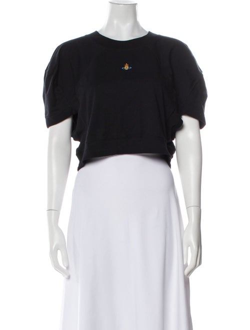 Vivienne Westwood Crew Neck Short Sleeve Crop Top