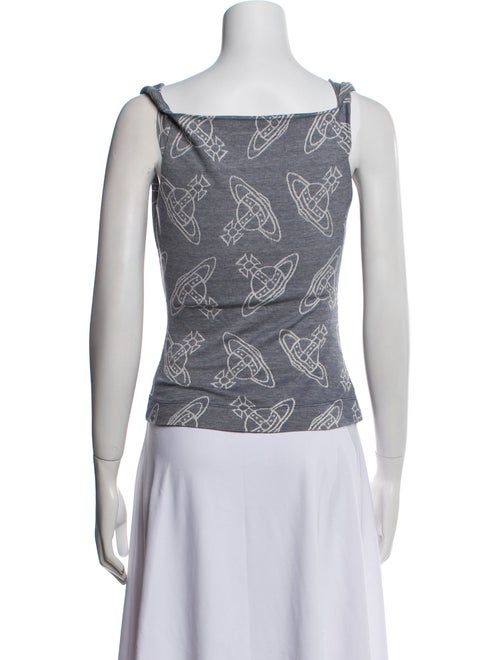 Vivienne Westwood Printed Cowl Neck Top