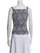 Vivienne Westwood Printed Cowl Neck Top
