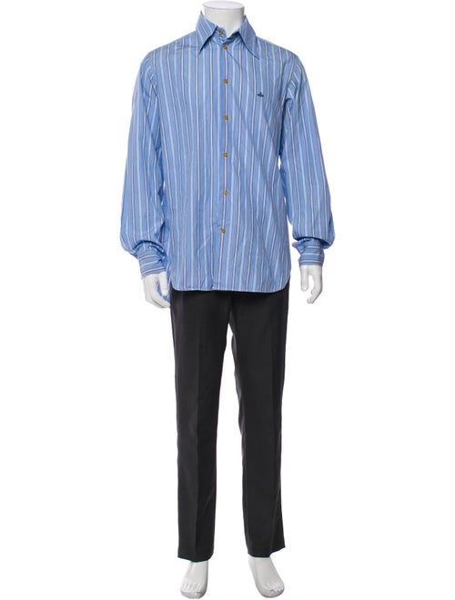 Vivienne Westwood Striped Long Sleeve Dress Shirt