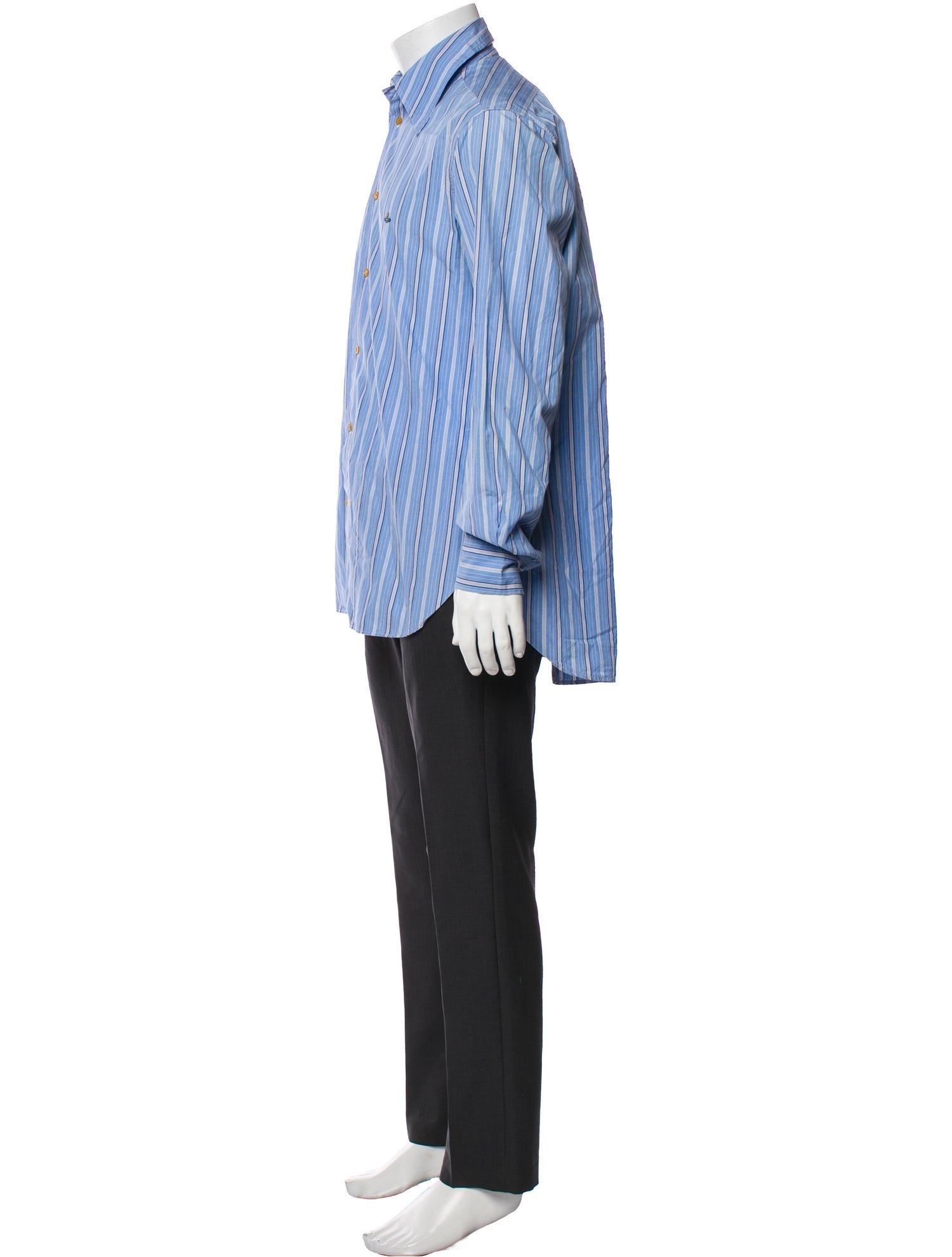 Vivienne Westwood Striped Long Sleeve Dress Shirt
