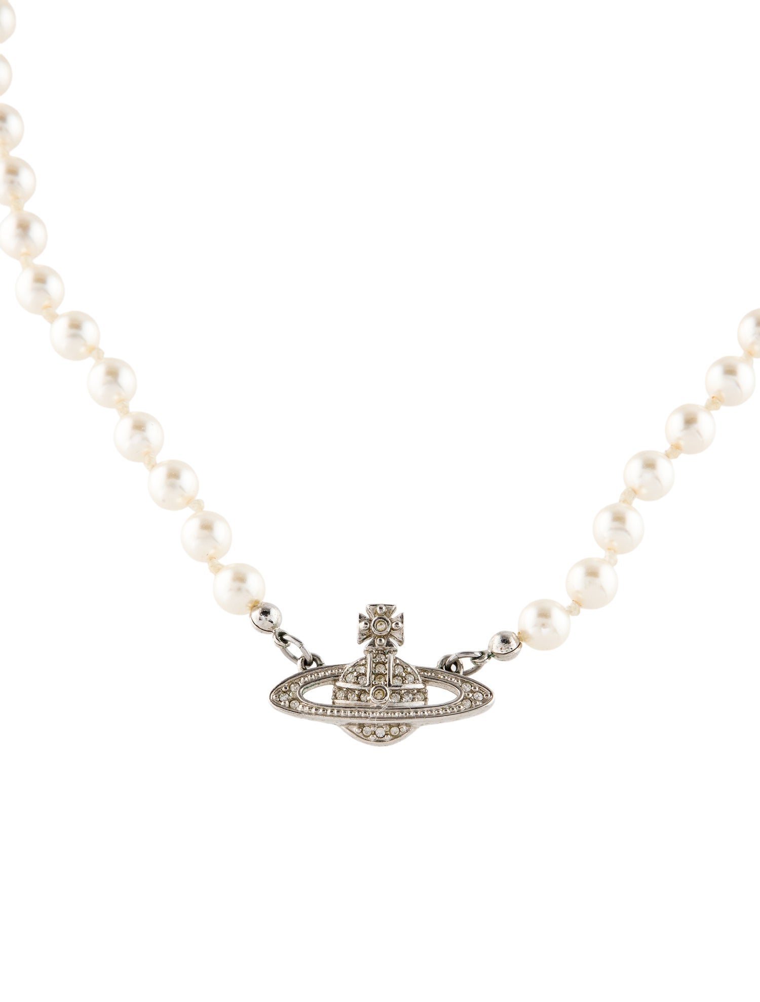 Vivienne Westwood Mini Bas Relief Pearl Choker