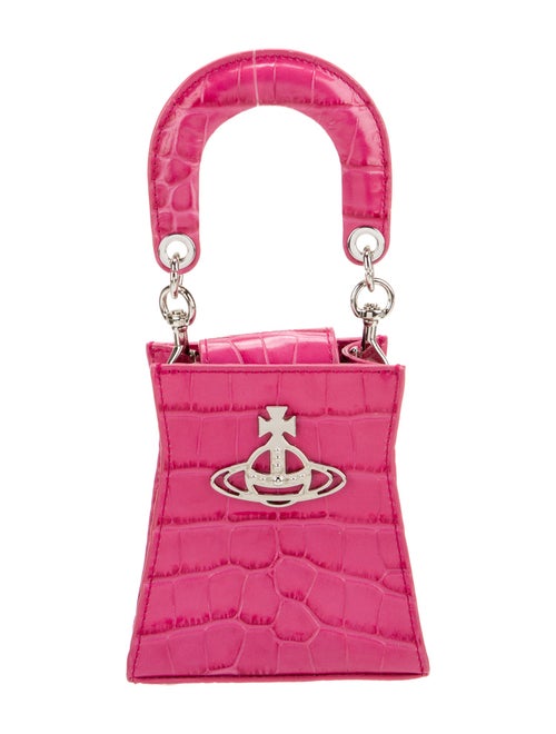 Vivienne Westwood Embossed Leather Top Handle Bag