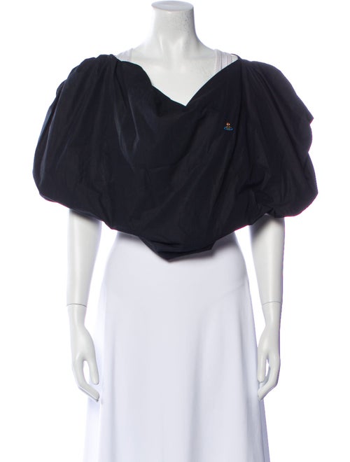 Vivienne Westwood V-Neck Short Sleeve Crop Top