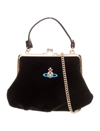 Vivienne Westwood Velvet Top Handle Bag