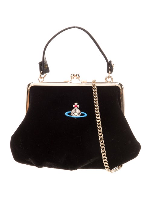 Vivienne Westwood Velvet Top Handle Bag