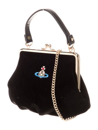 Vivienne Westwood Velvet Top Handle Bag