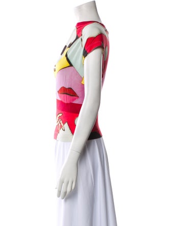 Vivienne Westwood Printed Bateau Neckline Top