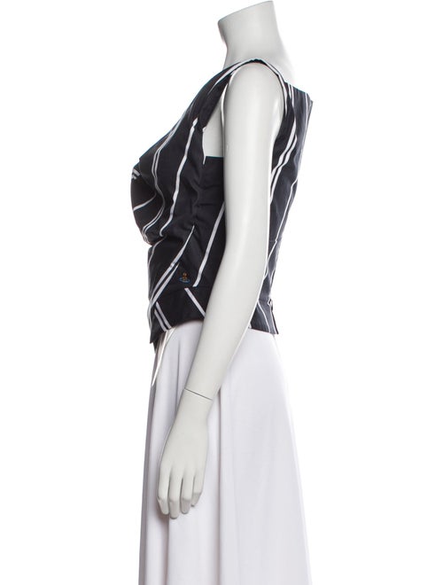 Vivienne Westwood Printed V-Neck Crop Top