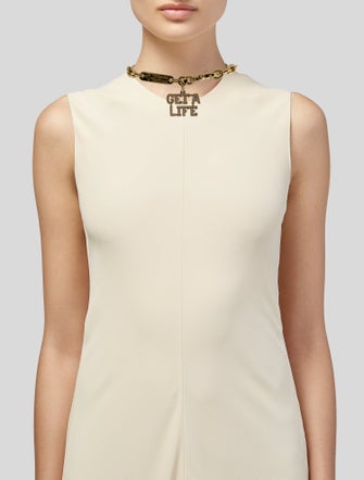 Vivienne Westwood Get A Life Embellished-Charm Choker Necklace