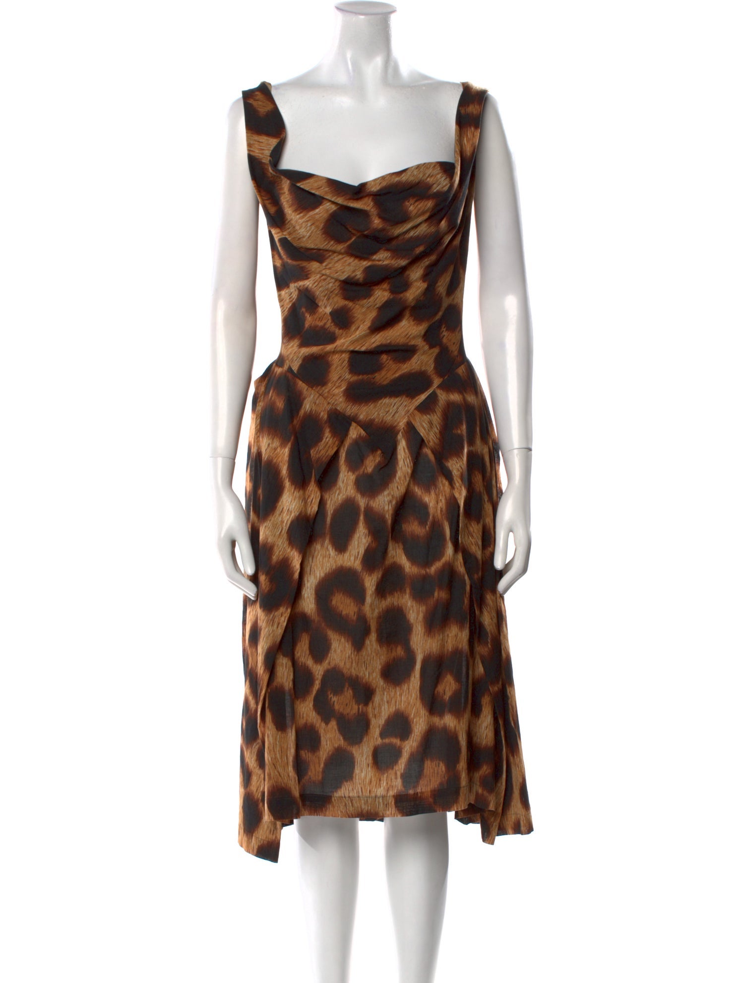 Vivienne Westwood Animal Print Midi Length Dress
