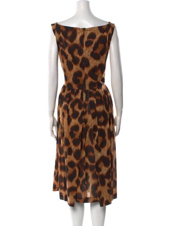 Vivienne Westwood Animal Print Midi Length Dress