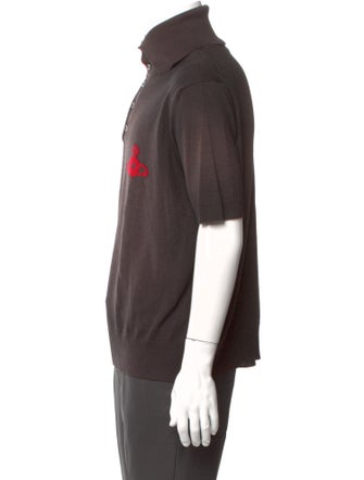 Vivienne Westwood Virgin Wool Crew Neck Polo Shirt