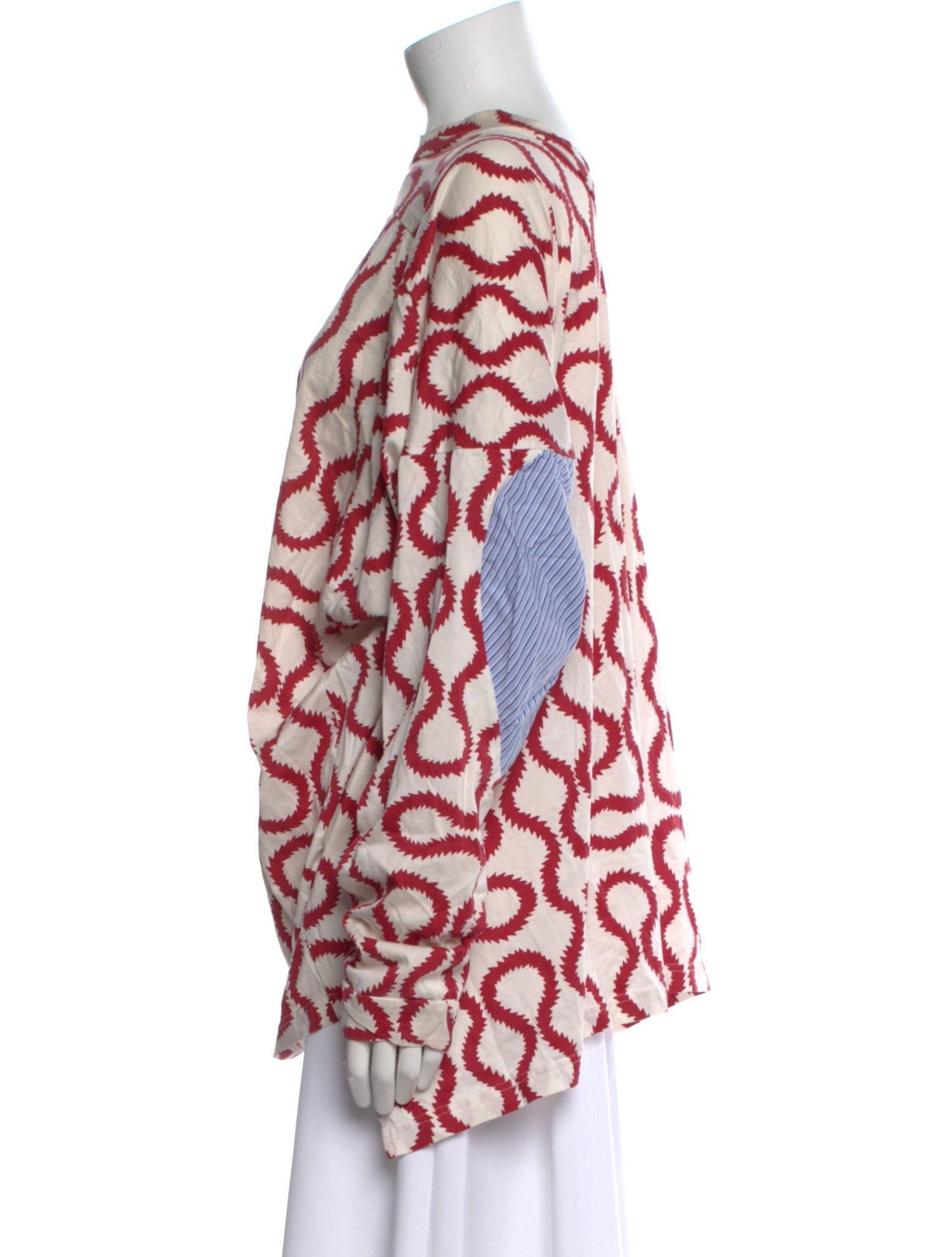 Vivienne Westwood Printed Mock Neck Blouse