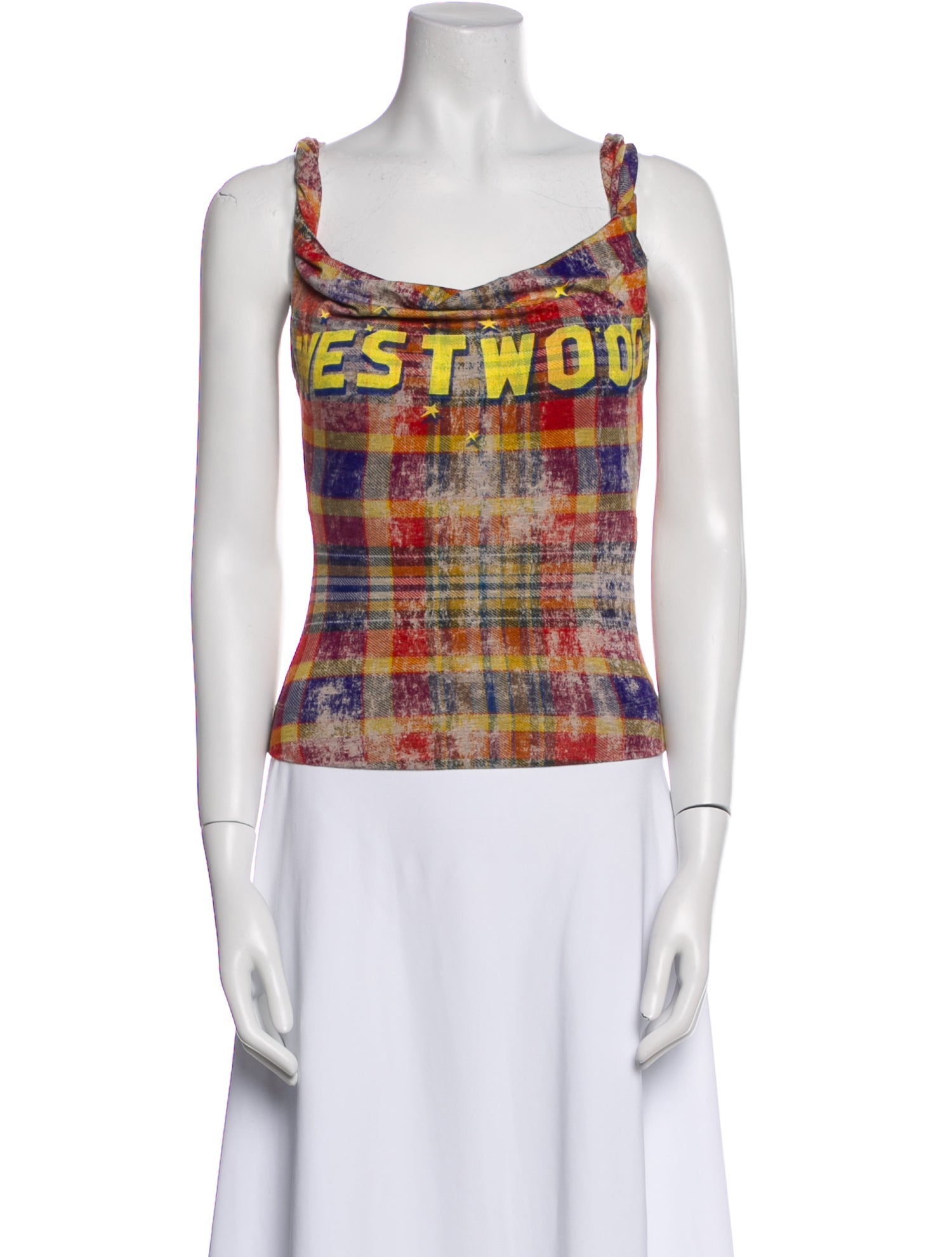 Vivienne Westwood Printed Scoop Neck Top