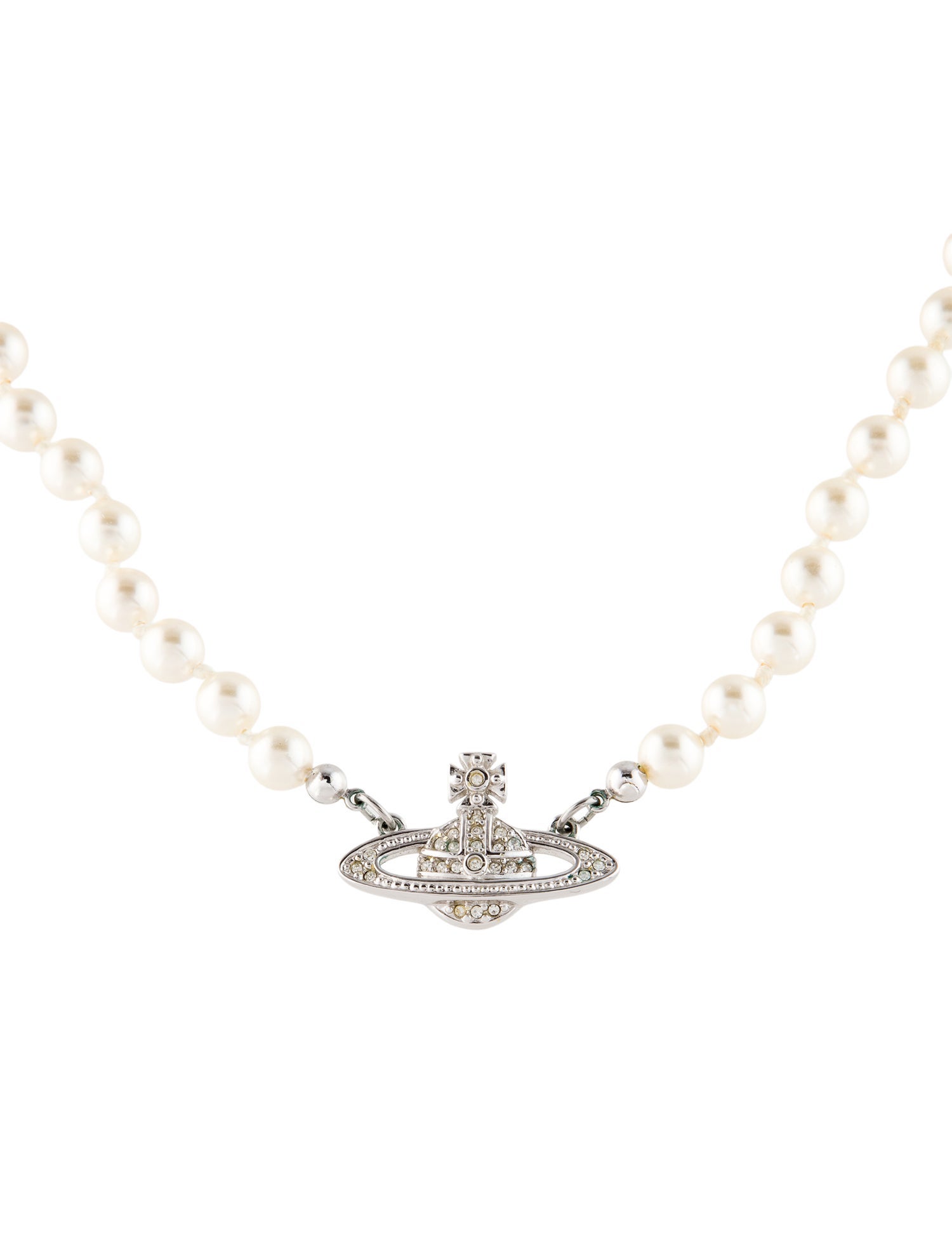 Vivienne Westwood Mini Bas Relief Pearl Choker