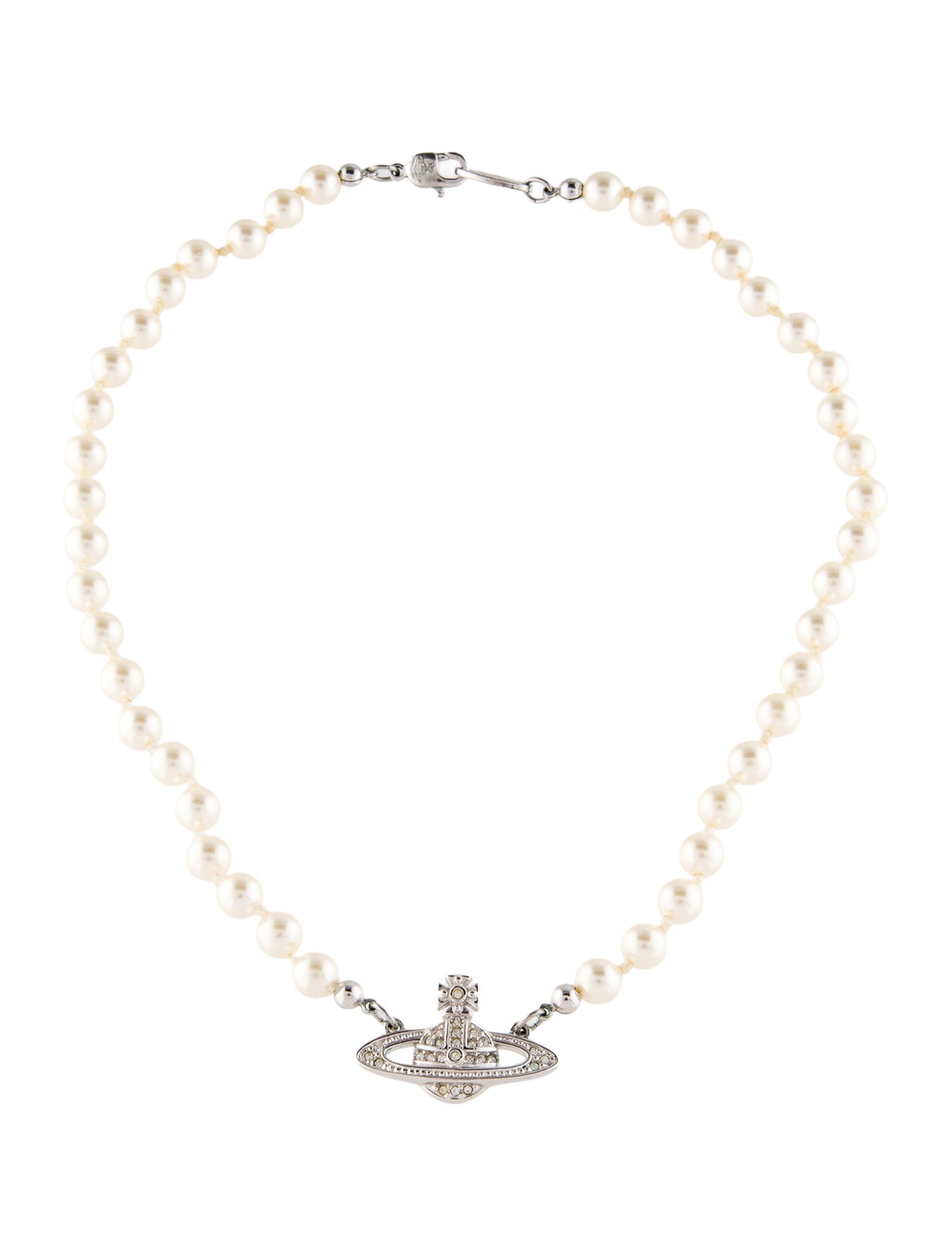 Vivienne Westwood Mini Bas Relief Pearl Choker