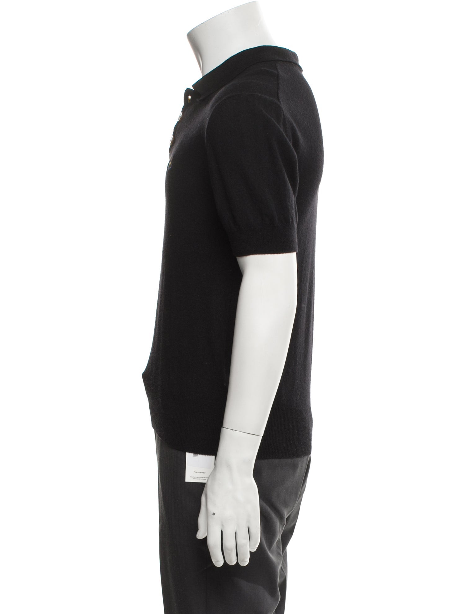 Vivienne Westwood Virgin Wool Mock Neck Polo Sweater