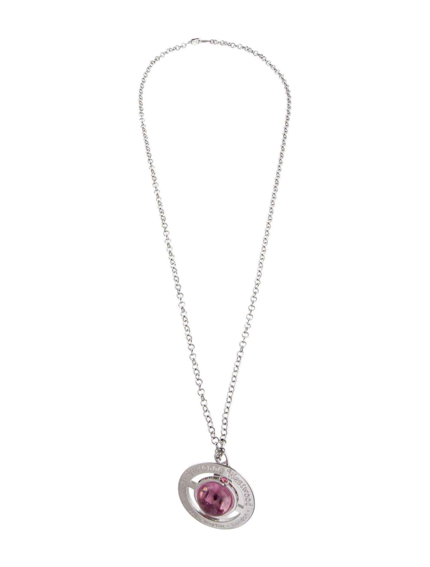 Vivienne Westwood Crystal & Resin Large Orb Pendant Necklace