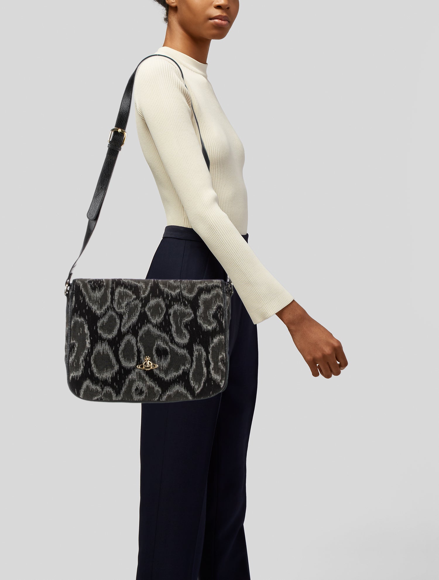 Vivienne Westwood Leather Messenger Bag