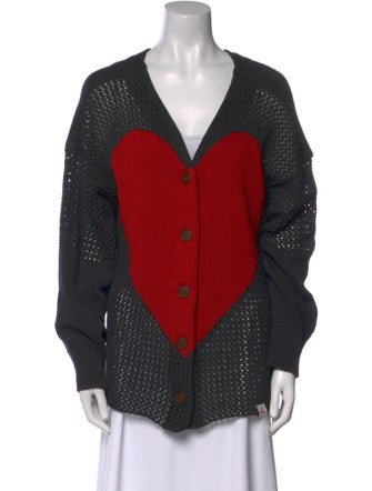 Vivienne Westwood Printed V-Neck Sweater