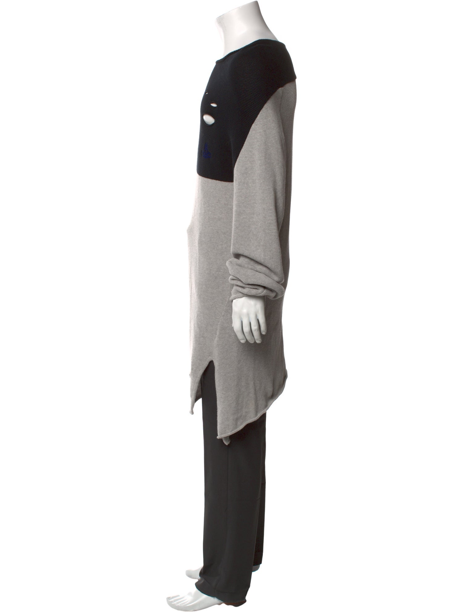 Vivienne Westwood Colorblock Pattern Crew Neck Pullover