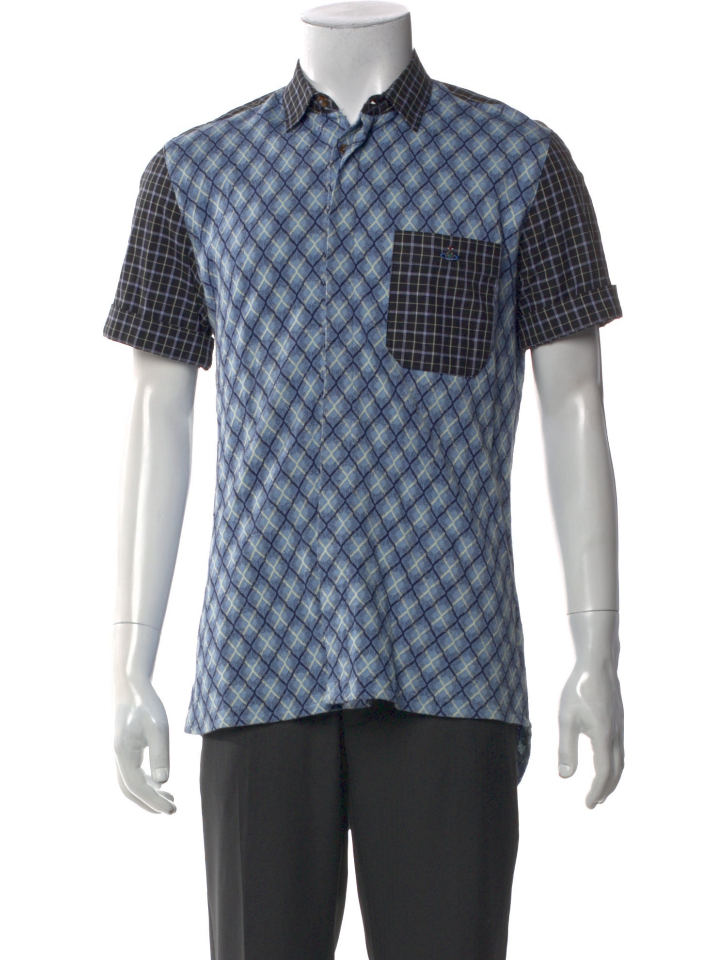 Vivienne Westwood Plaid Print Short Sleeve Shirt