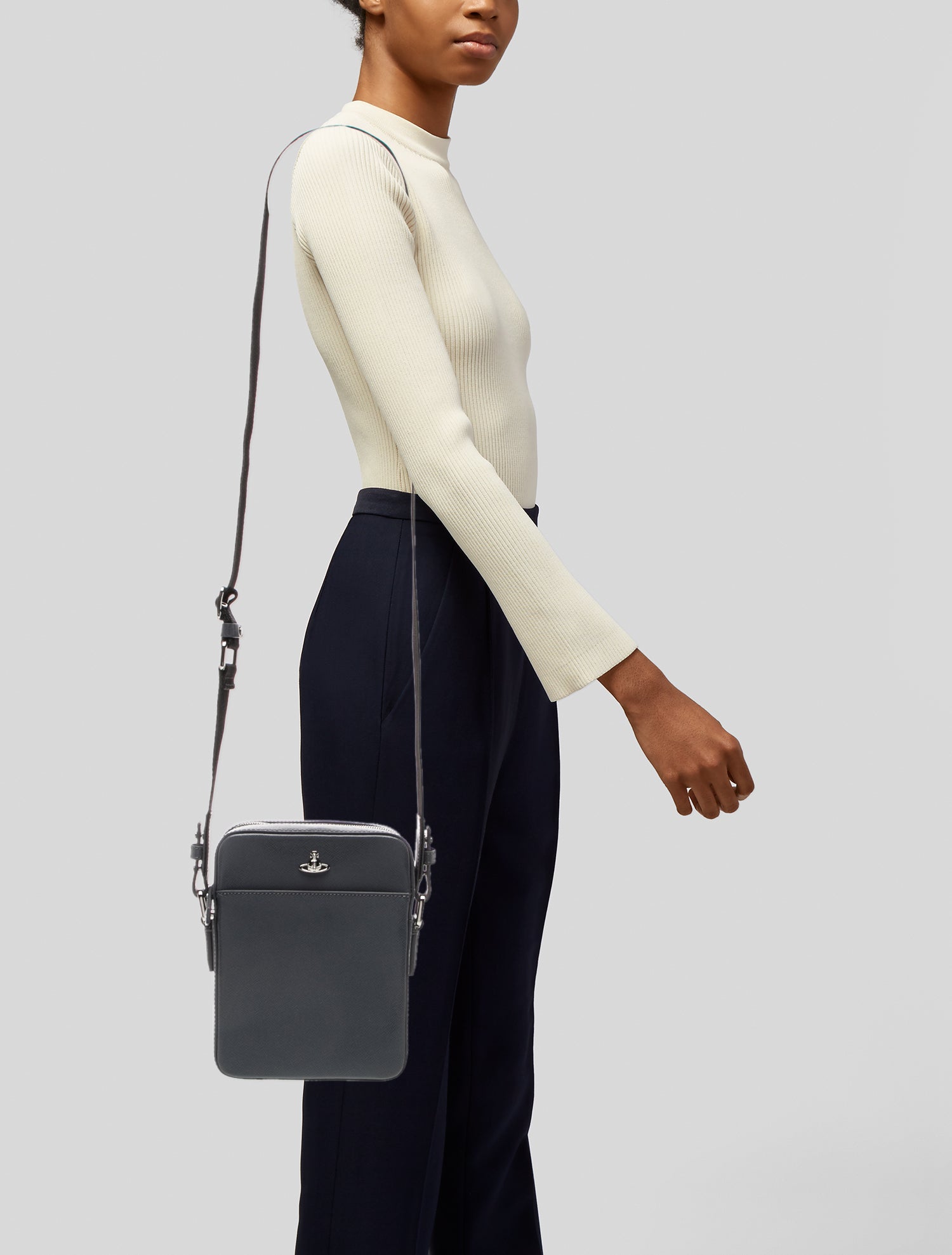 Vivienne Westwood Leather Messenger Bag