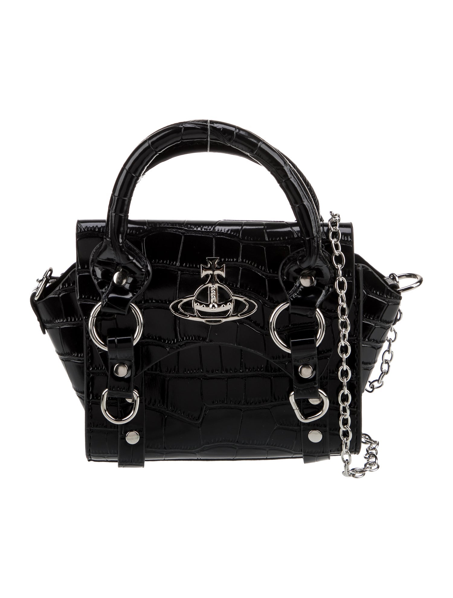 Vivienne Westwood Leather Top Handle Bag