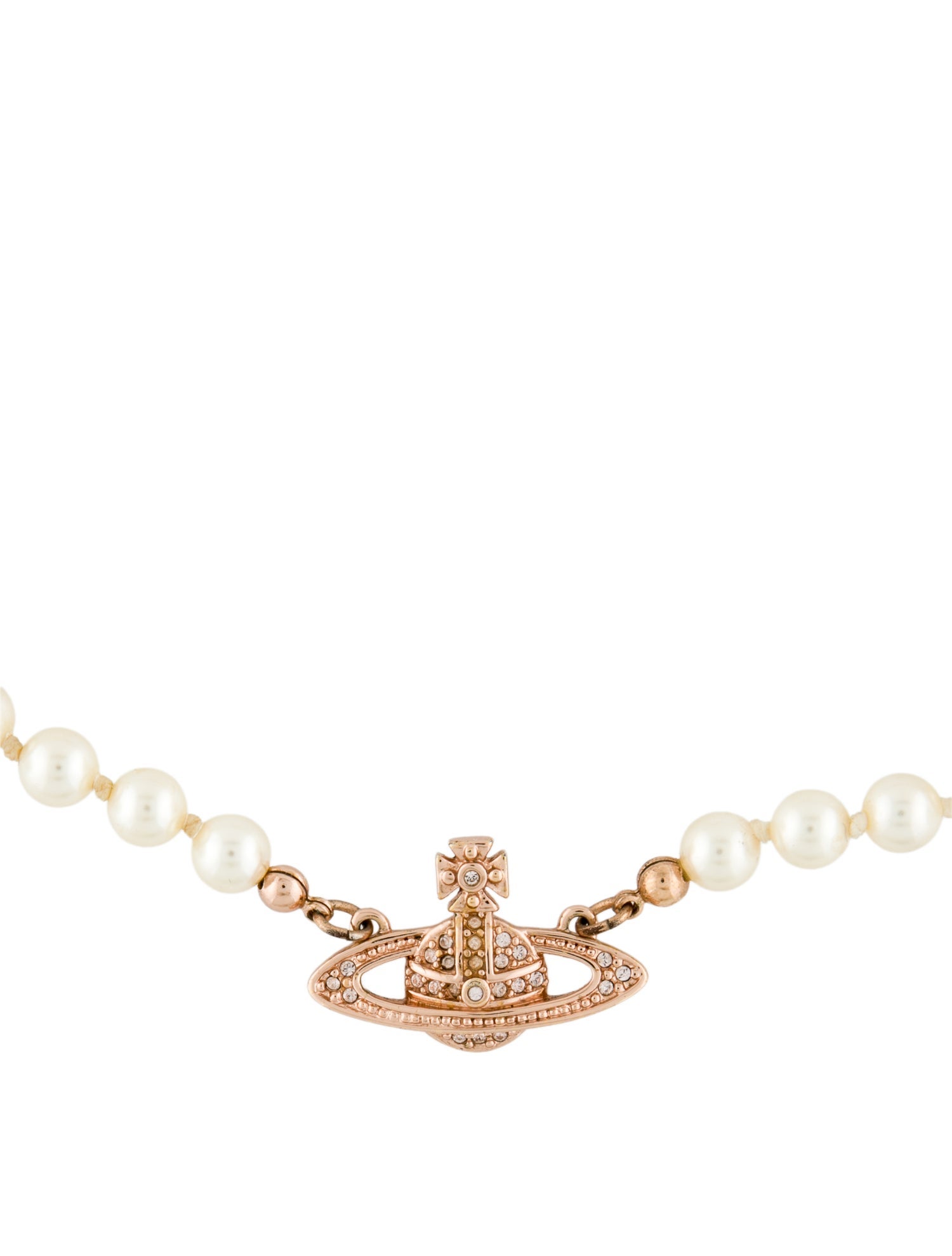 Vivienne Westwood Mini Bas Relief Pearl Choker