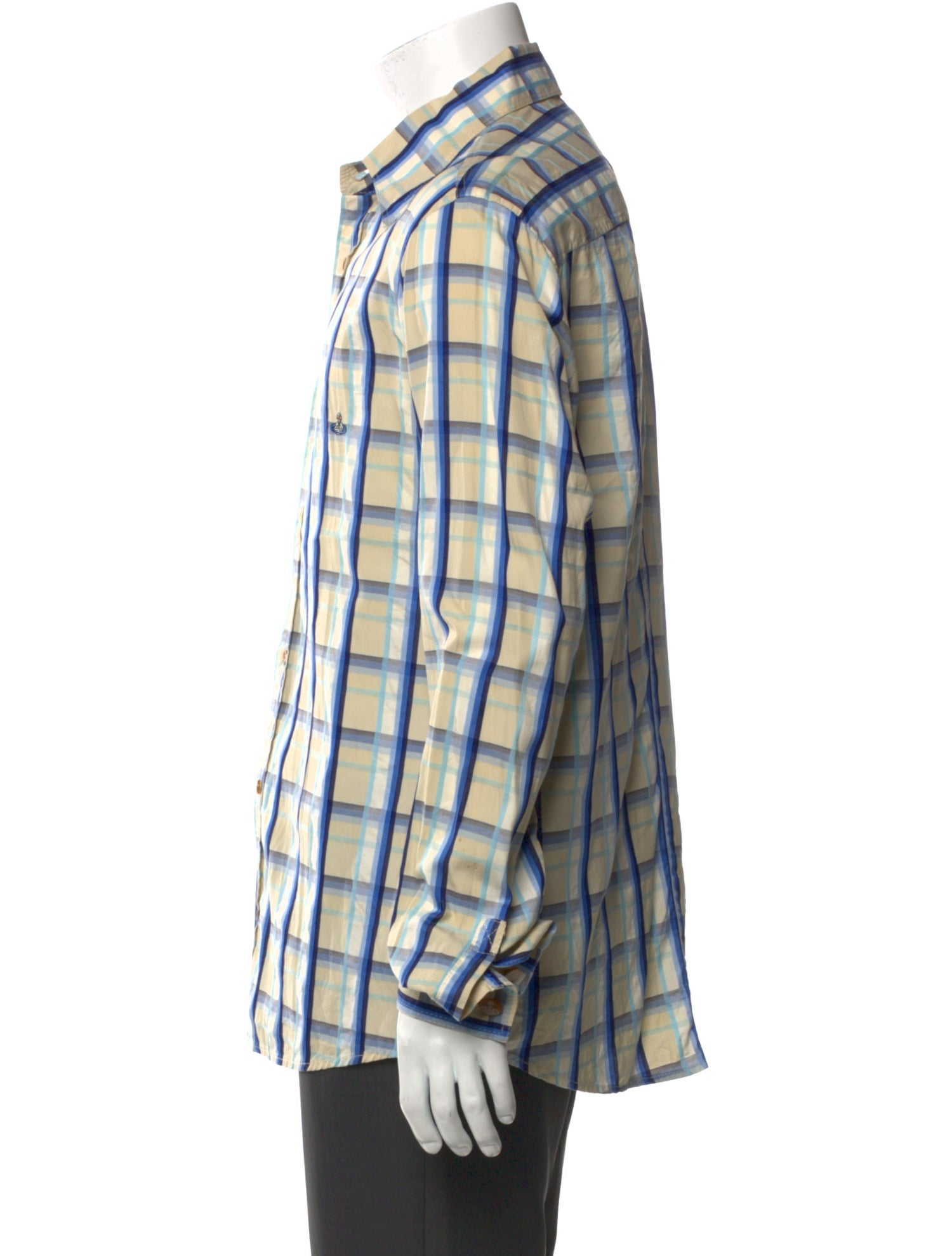 Vivienne Westwood Plaid Print Long Sleeve Shirt