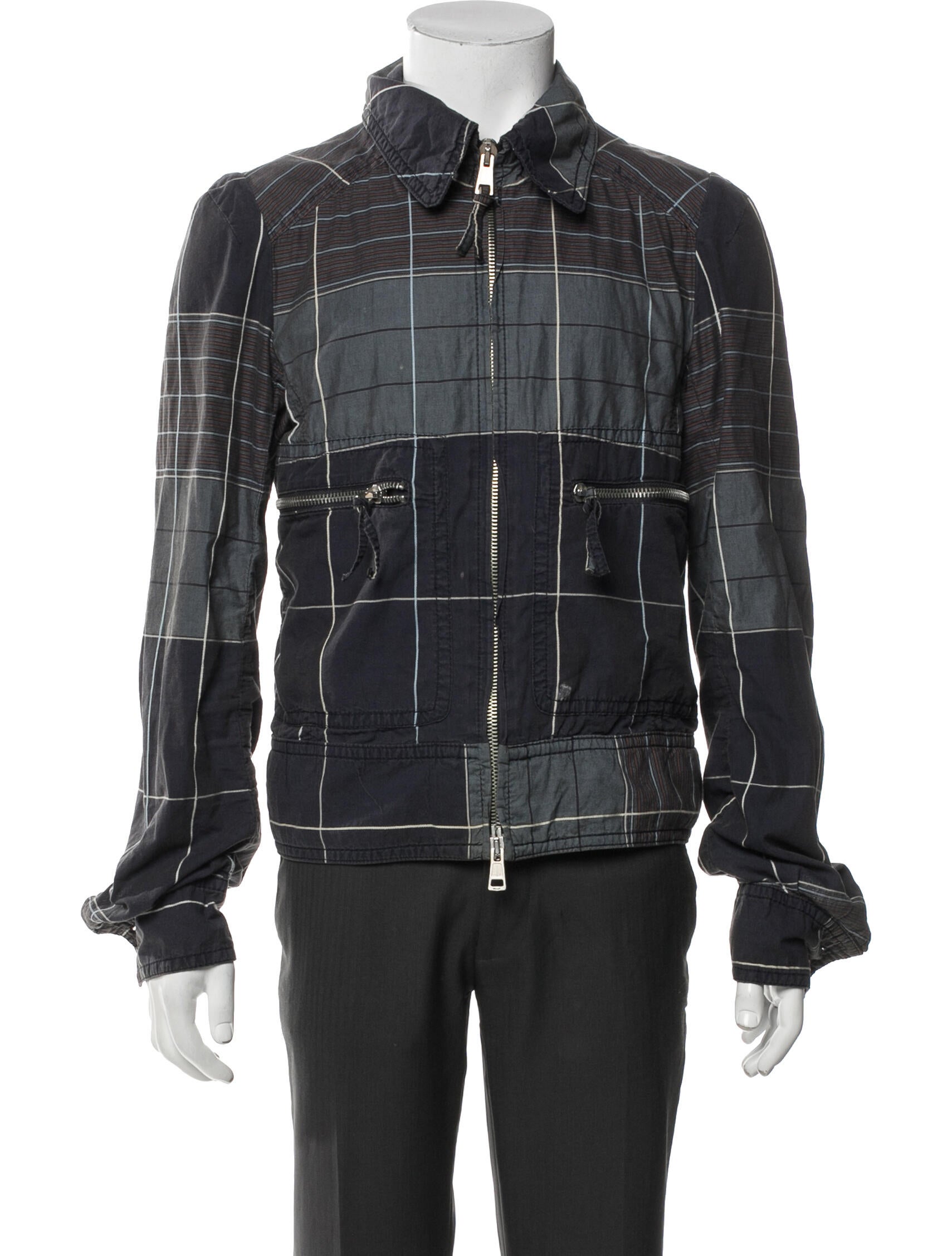 Vivienne Westwood Plaid Print Denim Jacket